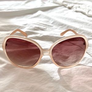 Le Specs peachy oversized sunglasses